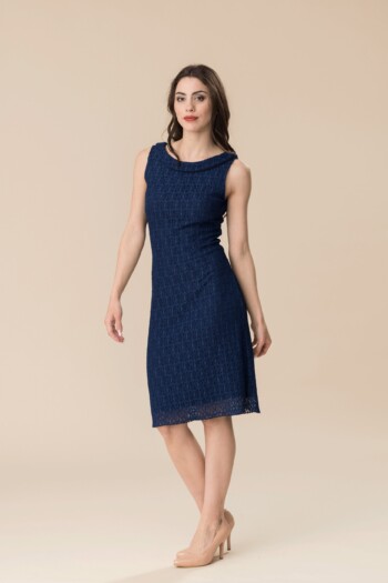 Cocktailkleid Ari – Blau – Graf von Matt – Las Perlitas Zürich