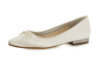 Satin-Ballerina Brittany – Ivory – Salma & Noeli – Las Perlitas Zürich