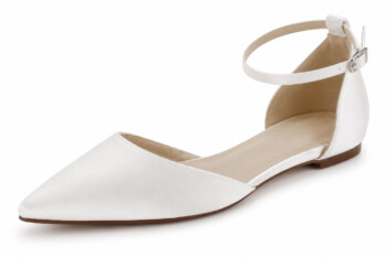 Satin-Slingpumps Lugano – Ivory – Salma & Noeli – Las Perlitas Zürich