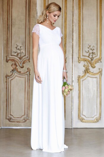 Umstandshochzeitskleid Eleanor – Ivory – Las Perlitas Atelier – Las Perlitas Zürich