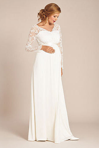 Umstandshochzeitskleid Rosalia – Ivory – Las Perlitas Atelier – Las Perlitas Zürich